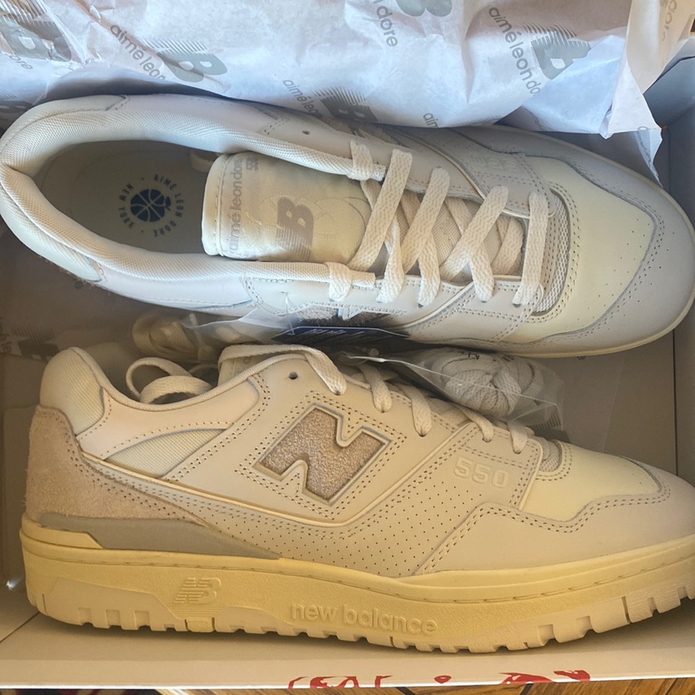 ALD New Balance 550 White Leather